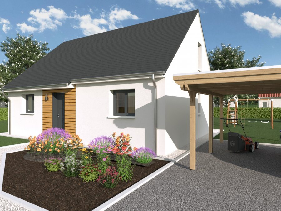 Modèle de maison ossature bois à étage - Cabotan