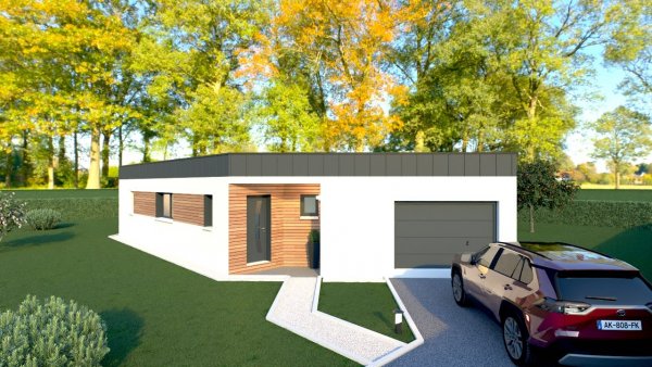 Maison ossature bois neuve à vendre clés en main à Corbie 80800