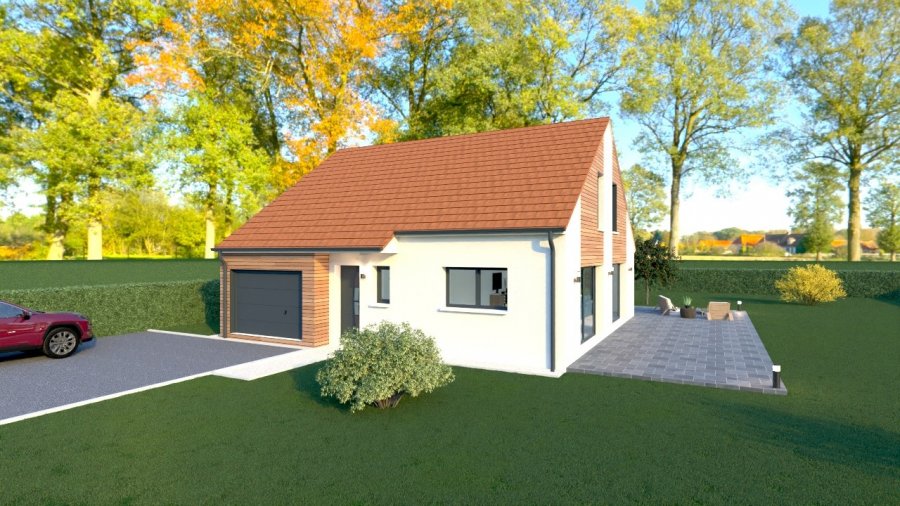 Maison neuve ossature bois 85 m² Pernois (80670) 218 000 €