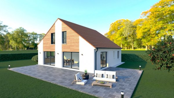 Maison ossature bois neuve à vendre clés en main à Pernois 80670