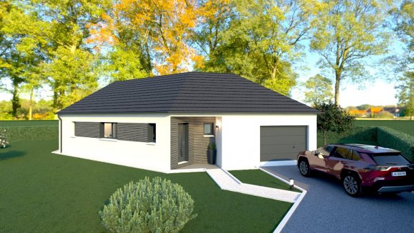 Maison ossature bois neuve à vendre clés en main à Groffliers 62600