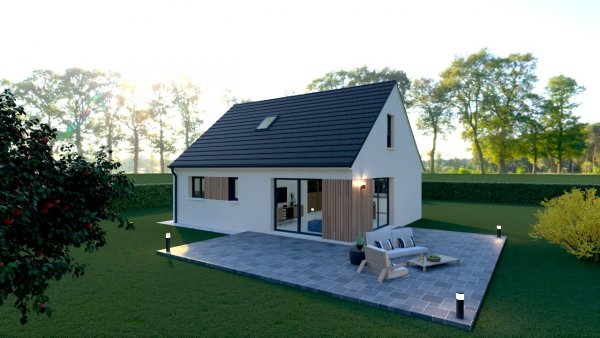Maison ossature bois neuve à vendre clés en main dans l'Oise