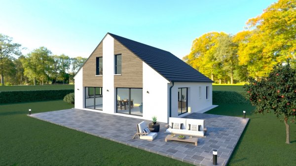 Maison ossature bois neuve à vendre clés en main à Pisseleu 60860