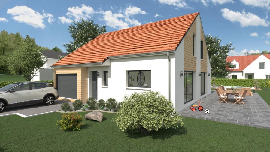 Maison neuve ossature bois 85 m² Grez (60210) 209 000 €