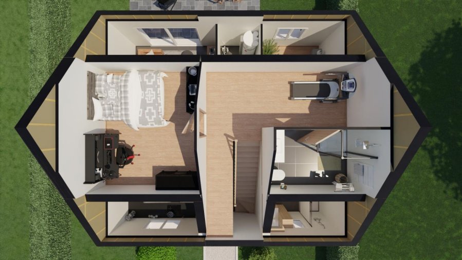 Maison neuve ossature bois 61 m² Abbeville (80100) 182 200 €