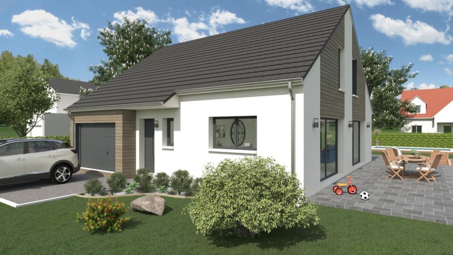 Maison neuve ossature bois 85 m² Oresmaux (80160) 267 000 €