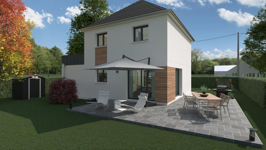 Maison neuve ossature bois 90 m² Bazinval (76340) 227 000 €