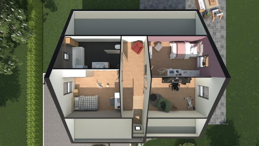 Maison neuve ossature bois 85 m² Boismont (80230) 249 000 €