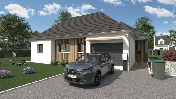 Maison ossature bois neuve à vendre clés en main à Conteville 80370