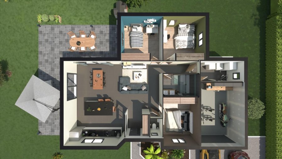 Maison neuve ossature bois 100 m² Dargnies (80570) 247 000 €