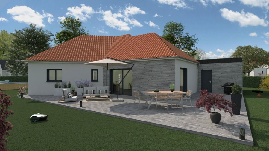 Maison neuve ossature bois 95 m² Friville-Escarbotin (80130) 251 000 €