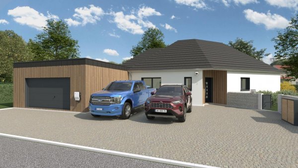 Maison ossature bois neuve à vendre clés en main à Goyencourt 80700