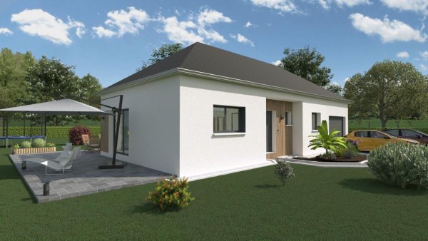 Maison ossature bois 100 m² Saint-Quentin-en-Tourmont (80120) 289 000 €