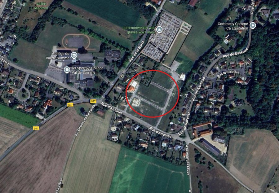 Terrain constructible Ailly-sur-Somme (80470) 400 m² 70 000 €